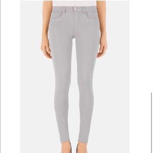 J Brand - Mid Rise Super Skinny Jeans - Limestone